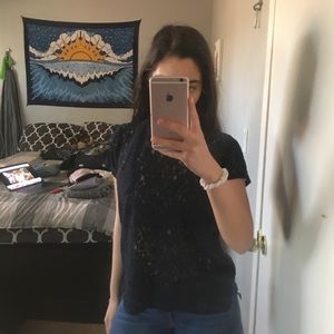 See through lace blouse